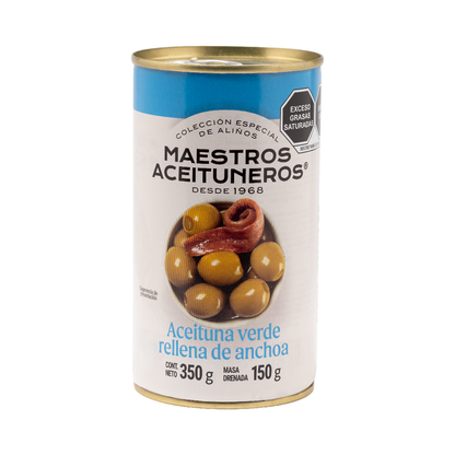 Aceituna verde rellena de anchoa de selección especial