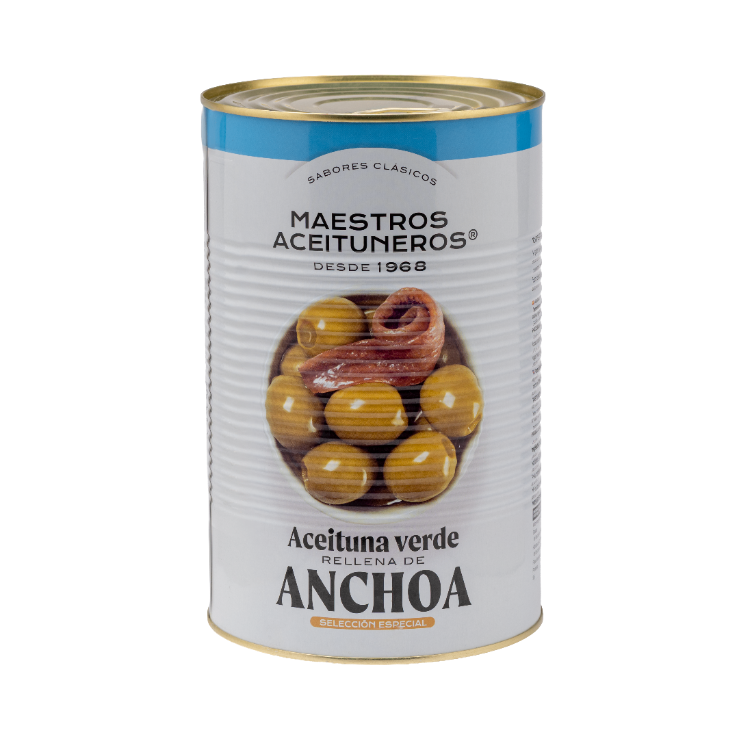 Aceituna verde rellena de anchoa de selección especial