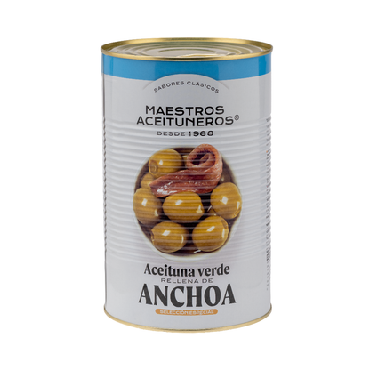 Aceituna verde rellena de anchoa de selección especial