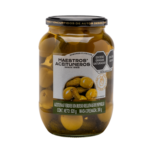 Aceituna gordal rellena de pepinillo