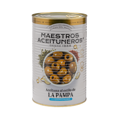 Aceitunas al estilo de La Pampa (mezcla de aceite de oliva y especias)